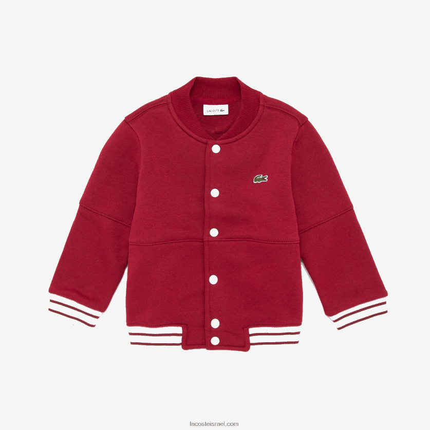 lacoste_d796d7a7d798_d7a4d7a1d799d79d_d79ed79bd795d7aad7a0d794_d790d795d7a8d792d7a0d799d7aa_dz4d0d3248_d791d795d7a8d793d795_d795.png Lacoste ז'קט פסים מכותנה אורגנית DZ4D0D3248 בורדו ורוד 9e1 בנים - Image 1