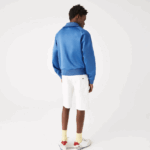 Lacoste ז'קט צווארון סטנד-אפ תנין עם רוכסן DZ4D0D1203 כחול hn8 גברים - Image 3