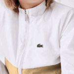 Lacoste ז'קט קולורבלוק בעל צוואר גבוה DZ4D0D3220 לבן בז' wn5 ילדים - Image 8