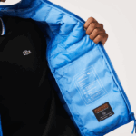 Lacoste ז'קט קפוצ'ון מרופד DZ4D0D1264 כחול k1q גברים - Image 7