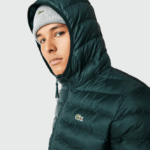 Lacoste ז'קט קפוצ'ון מרופד DZ4D0D1265 ירוק yzp גברים - Image 2