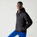 Lacoste ז'קט קפוצ'ון ספורטיבי עמיד במים DZ4D0D1319 שחור c31 גברים - Image 5