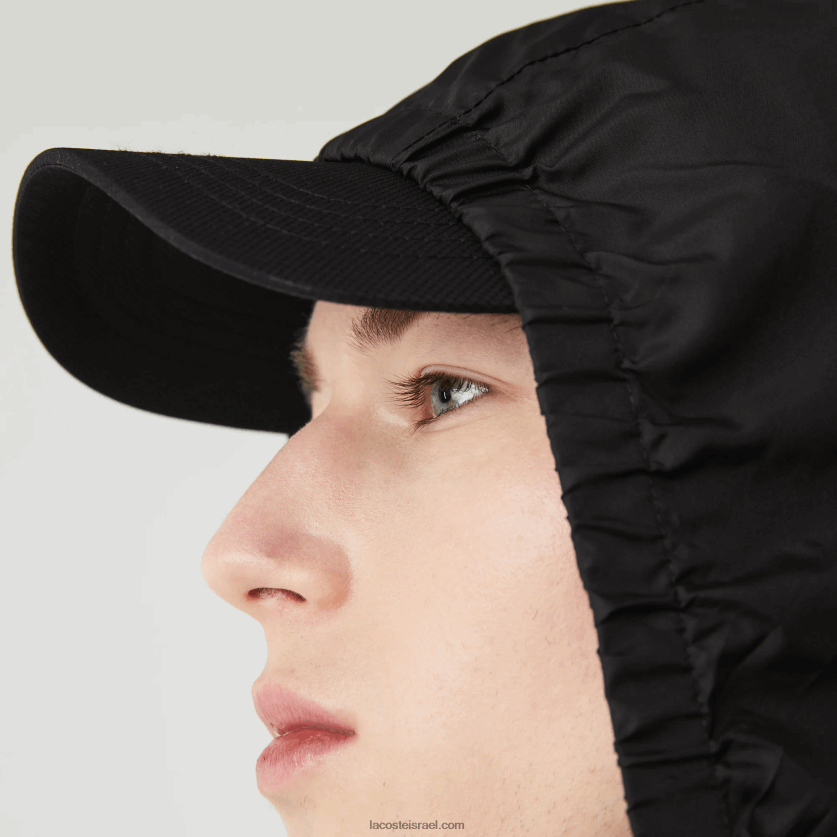Lacoste ז'קט קצר עמיד במים עם רוכסן DZ4D0D1314 שחור 031 גברים - Image 2