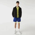 Lacoste ז'קט קצר עמיד במים עם רוכסן DZ4D0D1314 שחור 031 גברים