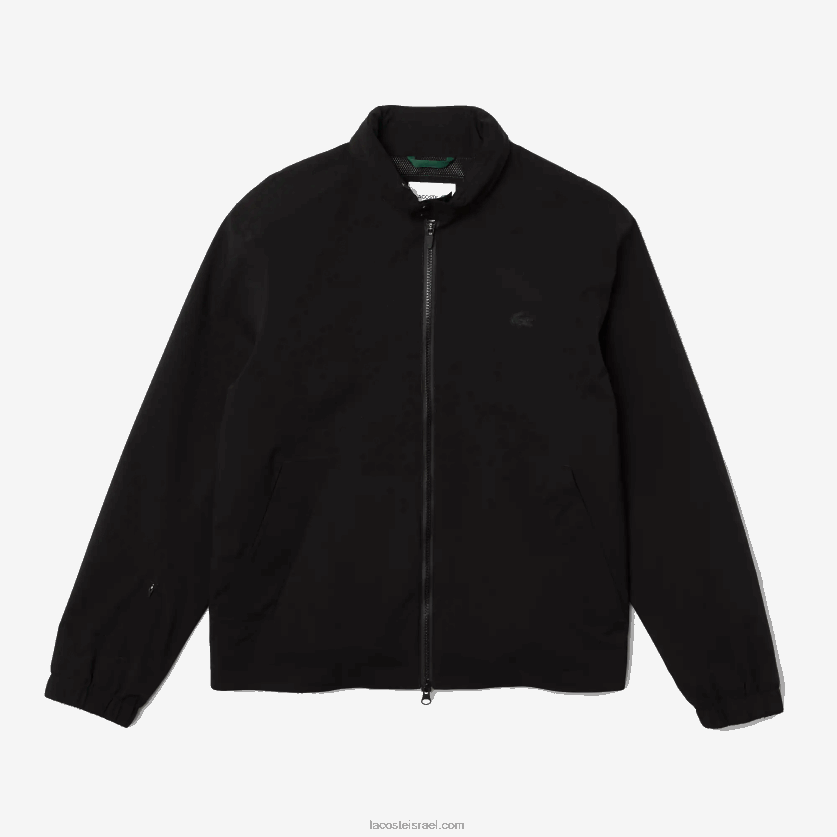 Lacoste ז'קט קצר עמיד במים עם רוכסן DZ4D0D1314 שחור 031 גברים - Image 6