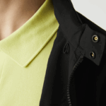 Lacoste ז'קט קצר עמיד במים עם רוכסן DZ4D0D1314 שחור 031 גברים - Image 8