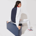 Lacoste ז'קט רוכסן עמיד במים מהדורת sport צרפתית ספורטיבית DZ4D0D1287 אדום לבן כחול כהה yy2 גברים - Image 3