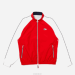 Lacoste ז'קט רוכסן עמיד במים מהדורת sport צרפתית ספורטיבית DZ4D0D1287 אדום לבן כחול כהה yy2 גברים - Image 4