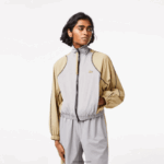 Lacoste ז'קט שני גווני אוברסייז DZ4D0D2431 בז' אפור 7 מ' נשים