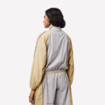 Lacoste ז'קט שני גווני אוברסייז DZ4D0D2431 בז' אפור 7 מ' נשים - Image 3