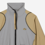 Lacoste ז'קט שני גווני אוברסייז DZ4D0D2431 בז' אפור 7 מ' נשים - Image 6