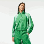 Lacoste ז'קט שני גווני אוברסייז DZ4D0D2432 ירוק fzv נשים