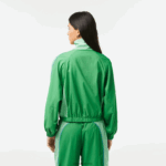 Lacoste ז'קט שני גווני אוברסייז DZ4D0D2432 ירוק fzv נשים - Image 3