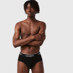 Lacoste חבילה של 3 תחתונים מזדמנים DZ4D0D1421 שחור 031 גברים
