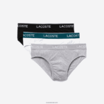 Lacoste חבילה של 3 תחתונים מזדמנים DZ4D0D1422 שחור לבן אפור chine nua גברים - Image 5