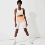 Lacoste חבילת ספורט קיץ חזיית ספורט רייסר גב DZ4D0D2572 ורוד לבן כתום dfk נשים - Image 2