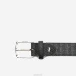 Lacoste חגורה ארוגה עם אבזם לשון מונוגרמה DZ4D0D2099 מונוגרמה נואר גרי H45 גברים - Image 2