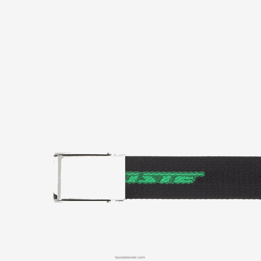 Lacoste חגורה בהדפס לוגו בניגוד DZ4D0D1958 noir estragon vert 132 m03 גברים - Image 2