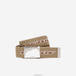 Lacoste חגורה בהדפס לוגו בניגוד DZ4D0D1960 אריה פקאן פארין m04 גברים