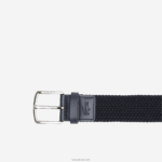 Lacoste חגורה סרוגה עם אבזם חרוט DZ4D0D1983 bleu nuit l40 גברים - Image 2