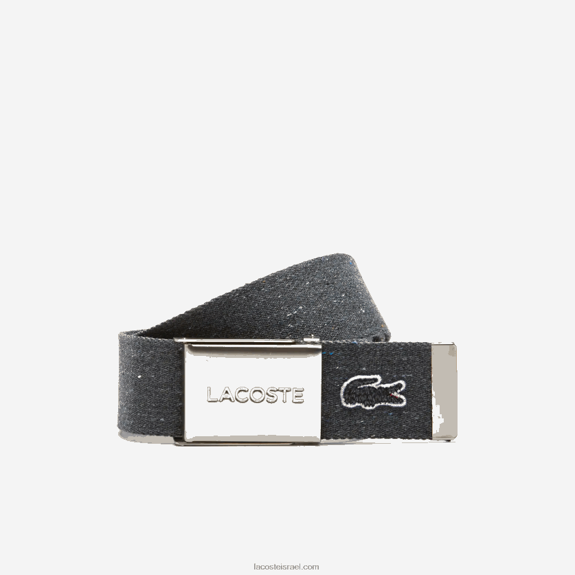 Lacoste חגורת אבזם ממותגת l.12.12 DZ4D0D2117 noir chine e50 גברים - Image 1