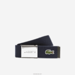 Lacoste חגורת בד ארוג אבזם חרוט DZ4D0D2081 166 גברים