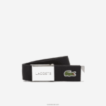 Lacoste חגורת בד ארוג אבזם חרוט DZ4D0D2082 31 גברים