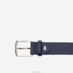 Lacoste חגורת עור במרקם אבזם חרוט DZ4D0D2076 21 גברים - Image 2