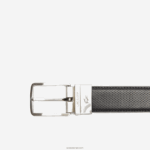 Lacoste חגורת עור פיקה עם אבזם חרוט הפיכה DZ4D0D2077 שחור 000 גברים - Image 2
