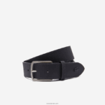 Lacoste חגורת עור פיקה עם אבזם חרוט הפיכה DZ4D0D2079 28 גברים