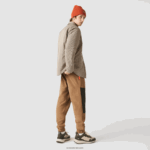 Lacoste חולצה דוחה מים בהדפס צ'ק DZ4D0D1549 בצבע בז' נייבי ירוק חאקי 87e גברים - Image 3