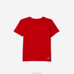 Lacoste חולצה ספורטיבית בתערובת כותנה נושמת DZ4D0D3025 אדום 240 בנים - Image 2