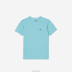 Lacoste חולצה ספורטיבית בתערובת כותנה נושמת DZ4D0D3036 מנטה lgf בנים - Image 2