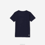 Lacoste חולצה ספורטיבית בתערובת כותנה נושמת DZ4D0D3138 כחול כהה 166 בנים - Image 2
