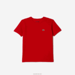 Lacoste חולצה ספורטיבית בתערובת כותנה נושמת DZ4D0D3025 אדום 240 בנים