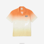 Lacoste חולצה עם הדפס מדורג בגזרה רגועה DZ4D0D1584 כתום לבן צהוב z81 גברים - Image 5