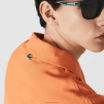 Lacoste חולצה עם הדפס מדורג בגזרה רגועה DZ4D0D1584 כתום לבן צהוב z81 גברים - Image 6