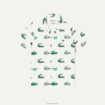 Lacoste חולצה עם שרוולים קצרים בהדפס גולף DZ4D0D473 לבן 70V גברים - Image 4