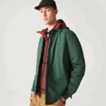 Lacoste חולצה עמידה במים DZ4D0D1570 ירוק 5hx גברים