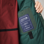 Lacoste חולצה עמידה במים DZ4D0D1570 ירוק 5hx גברים - Image 5