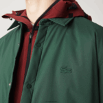 Lacoste חולצה עמידה במים DZ4D0D1570 ירוק 5hx גברים - Image 6