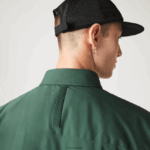 Lacoste חולצה עמידה במים DZ4D0D1570 ירוק 5hx גברים - Image 8