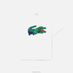 Lacoste חולצת טי אוברסייז תנין בכושר נינוח DZ4D0D608 לבן 001 גברים - Image 4