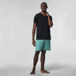Lacoste חולצת טי טרקלין כותנה עם צווארון V, חבילה 3 DZ4D0D1336 שחור 031 גברים