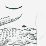 Lacoste חולצת טי כותנה בגזרה רופפת - במידות גדולות - גבוהה DZ4D0D136 לבן 001 גברים - Image 2