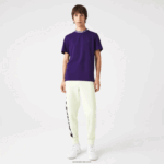 Lacoste חולצת טי ממותגת עם צווארון בכושר רגיל DZ4D0D210 pfn סגול גברים - Image 2