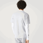 Lacoste חולצת טי ממותגת DZ4D0D831 אפור צ'ין לבן mtg גברים - Image 3