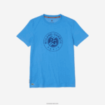 Lacoste חולצת טי ספורט רולנד גארוס מכותנה אורגנית DZ4D0D1601 כחול כהה yd2 גברים - Image 3