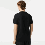 Lacoste חולצת טי ספורטיבית בכושר רגיל עם מיתוג ניגודיות DZ4D0D92 שחור 031 גברים - Image 3