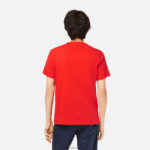 Lacoste חולצת טי עם פס לוגו בכושר רגיל DZ4D0D48 אדום s5h גברים - Image 2
